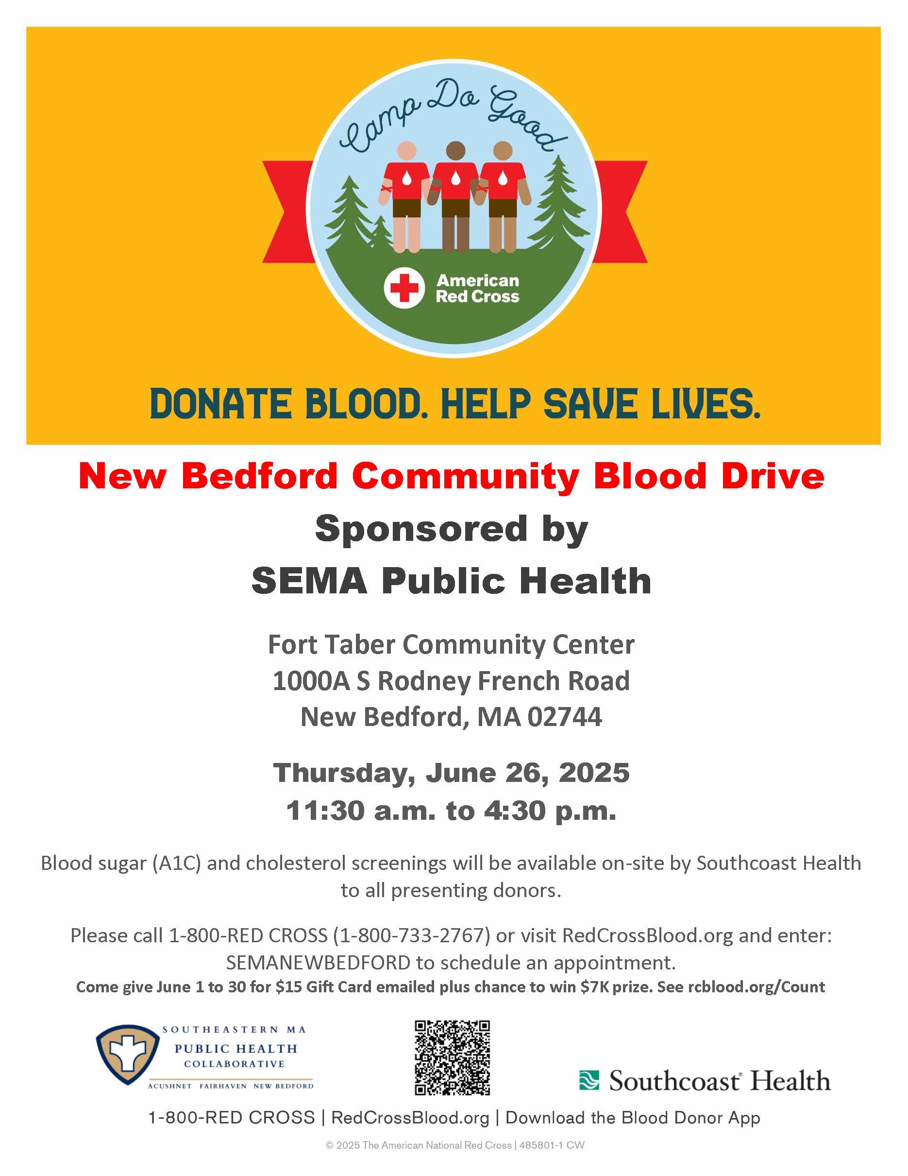 SEMA New Bedford Blood Drive- June 26th