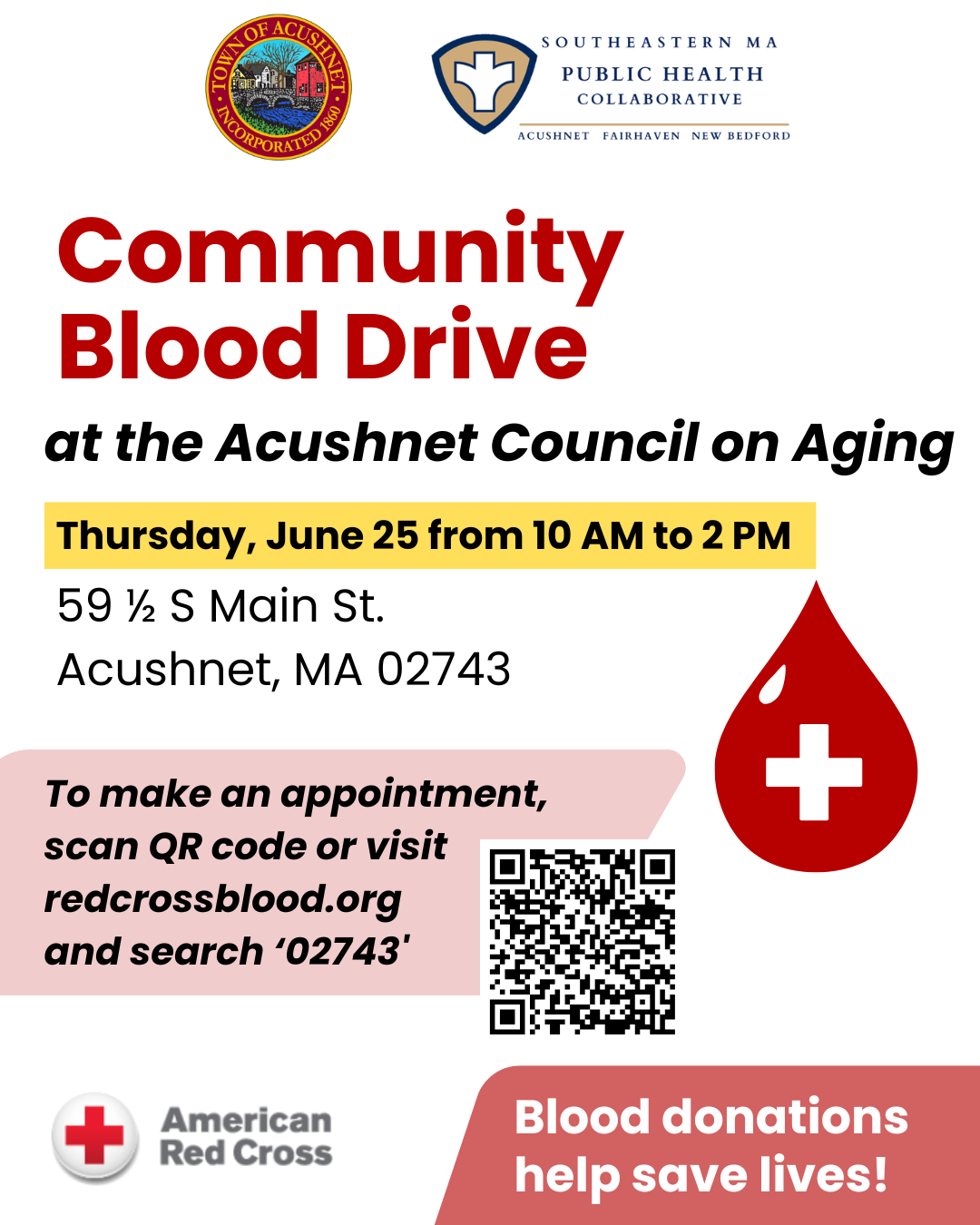 2026 Acushnet Blood Drive